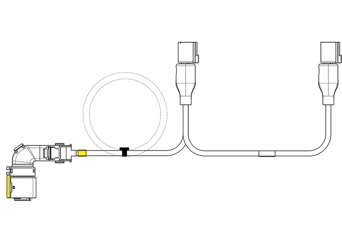 Cablaggio per 2 fanali sinistri LCR19 Schmitz